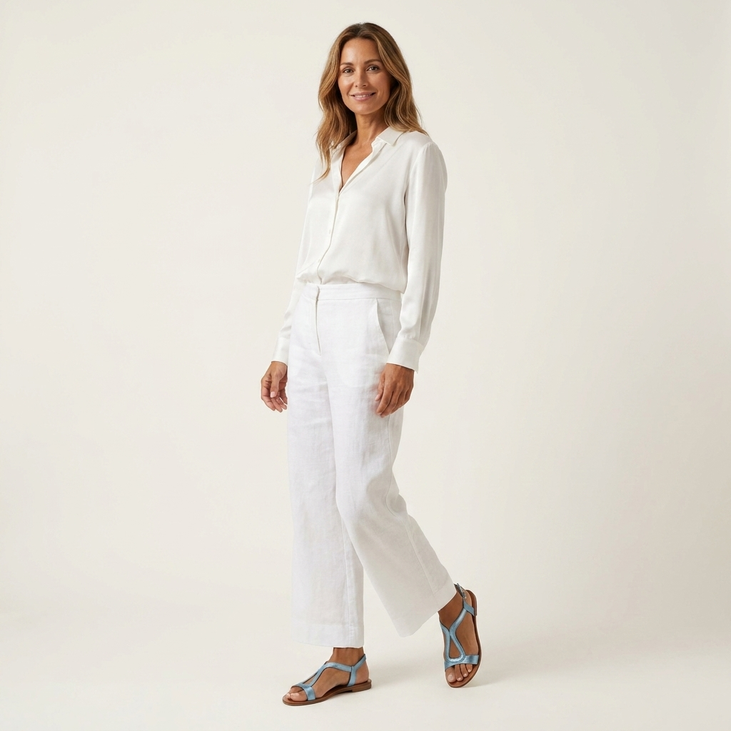 Lumina | Metallic T-Strap Flat Sandal