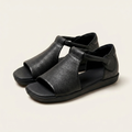 Natalie | Handmade Open-Toe T-Strap Flat Sandal