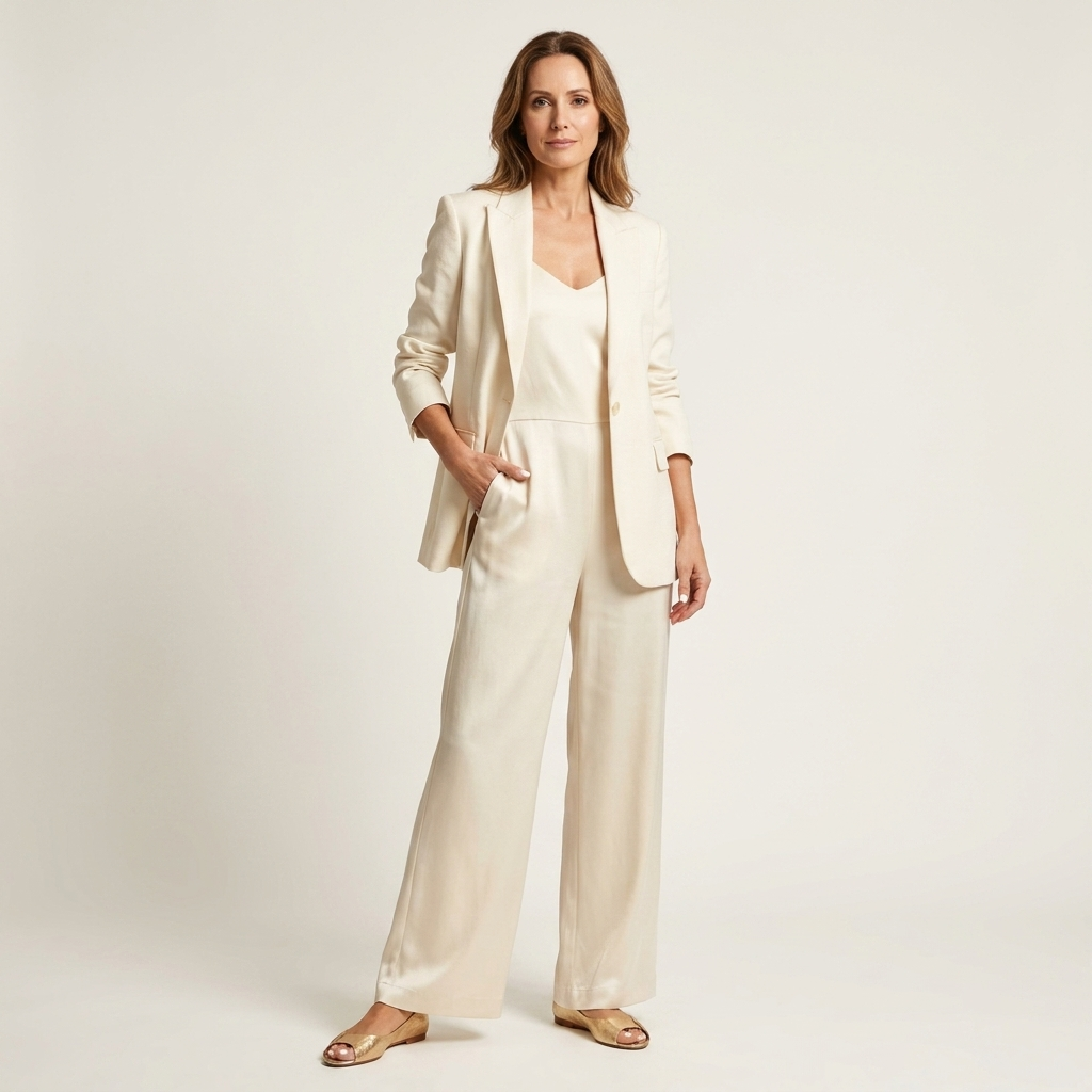 Servanie | Metallic Open-Toe Flat Sandal