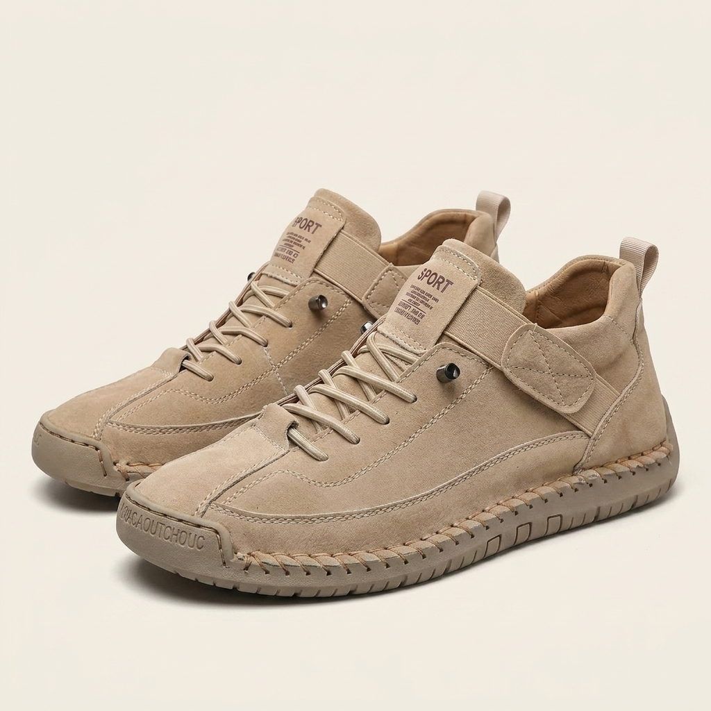 Taylor | Wide-Toe Orthopedic Slip-On Leather Sneakers