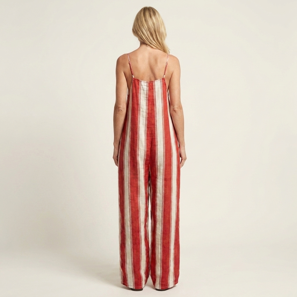 Sadiana | Striped Wide-Leg Cocoon Jumpsuit