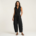 Ursula | Utility Cargo Jumpsuit with Stand Collar