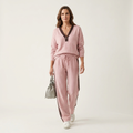 Mariane | Color-Block Striped V-Neck Two-Piece Set