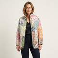 Amaya | Vintage Floral Print Quilted Jacket