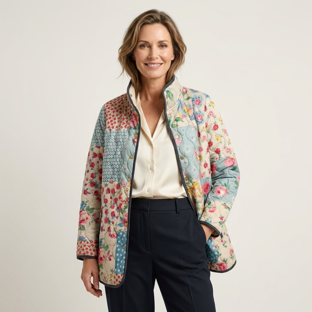 Zarae | Charming Floral Quilted Jacket for Women
