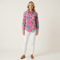 Joannia | Paisley Print Button-Up Collared Blouse