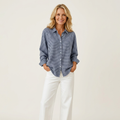 Millie | Checkered Button-Front Shirt