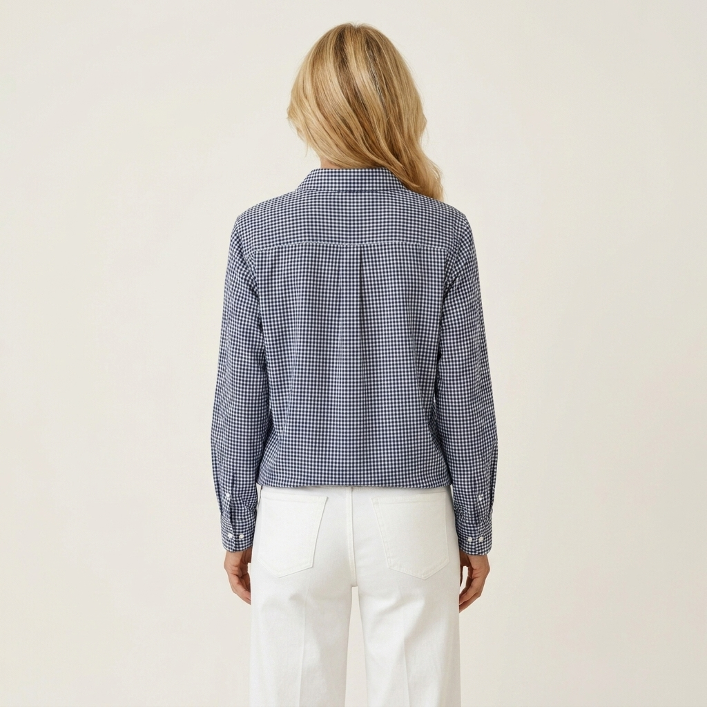 Millie | Checkered Button-Front Shirt