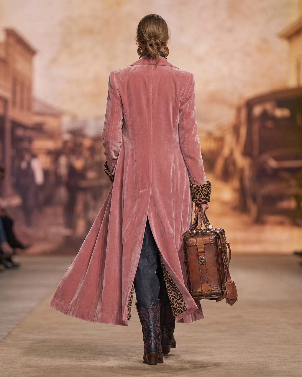 Capucine | Tailored Velvet Long Coat