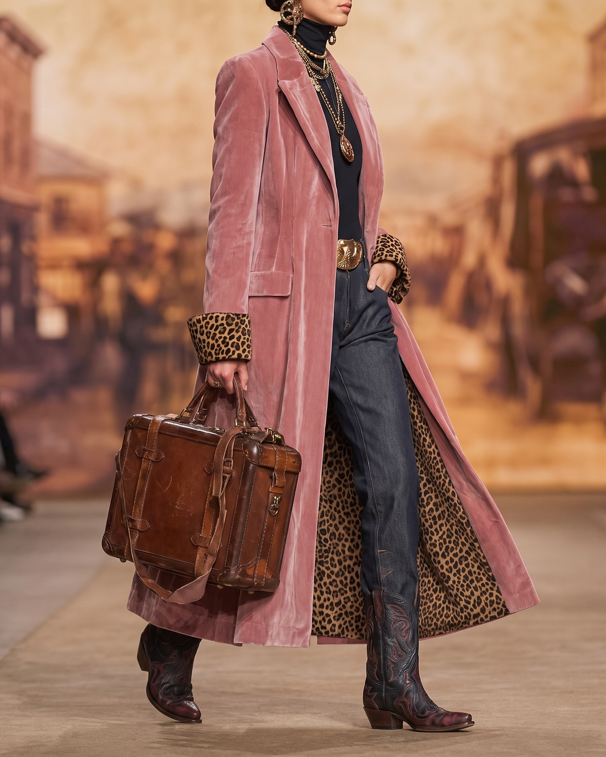 Capucine | Tailored Velvet Long Coat