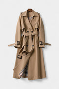 Guinevere | Double-Breasted Belted Trench Coat