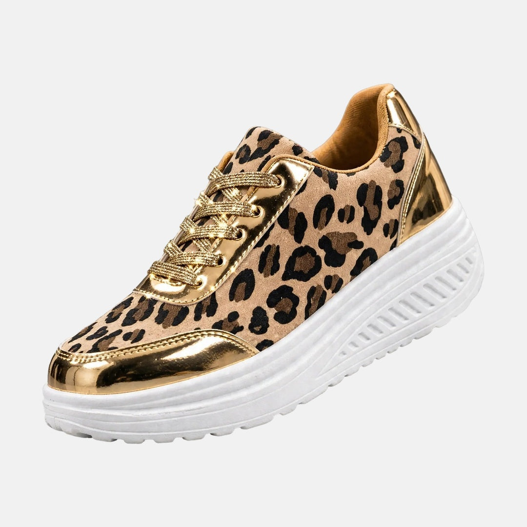 Loretta | Leopard Print Platform Sneakers