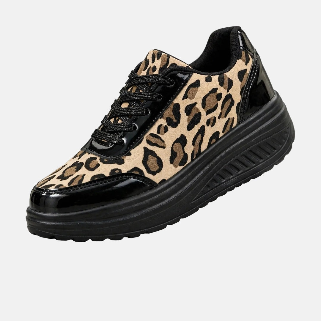 Loretta | Leopard Print Platform Sneakers