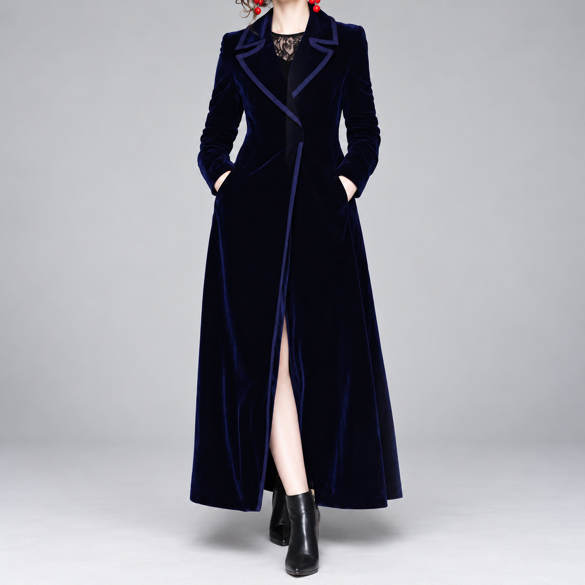 Séraphine | Long Velvet Coat