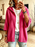 Kalinda | Open Hooded Knit Cardigan