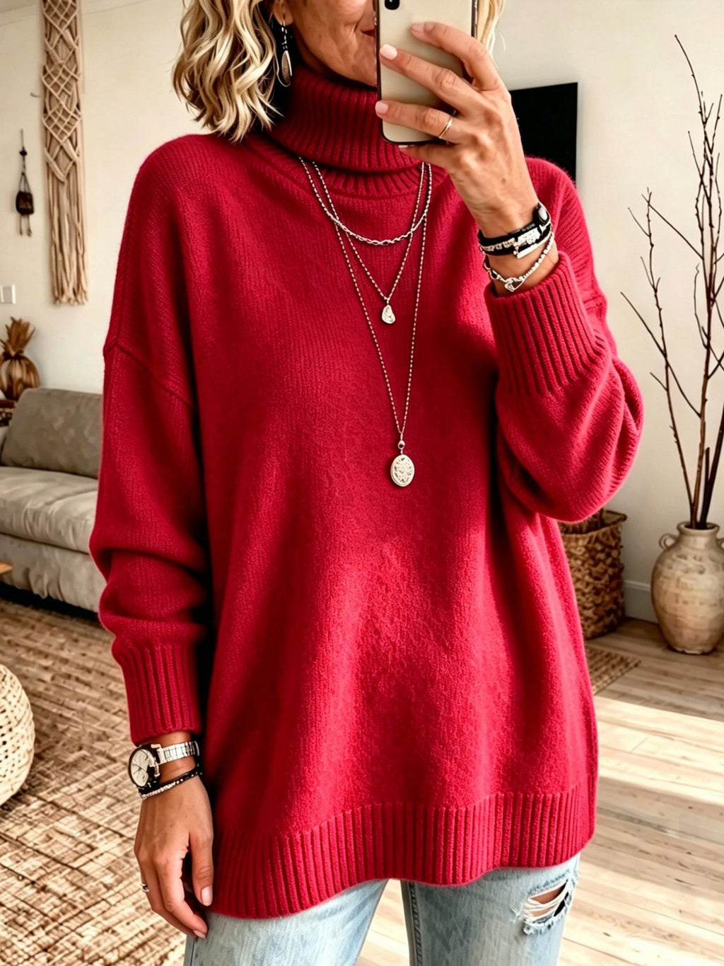 Wilhelmina | Relaxed Turtleneck Sweater