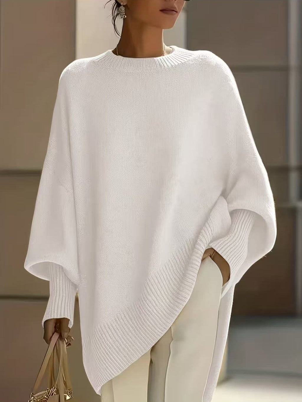 Marisela | Relaxed Batwing Knit Sweater
