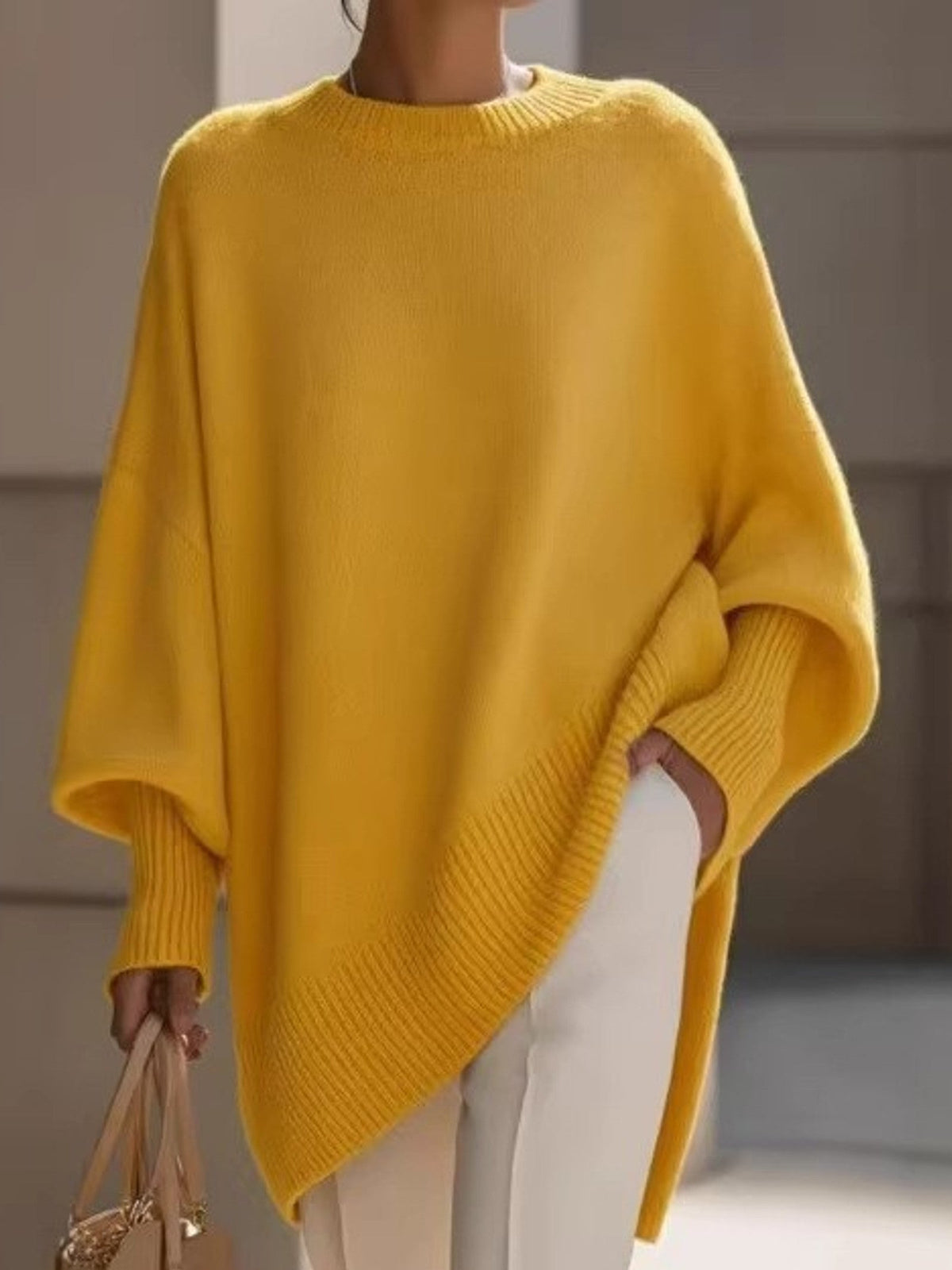 Marisela | Relaxed Batwing Knit Sweater